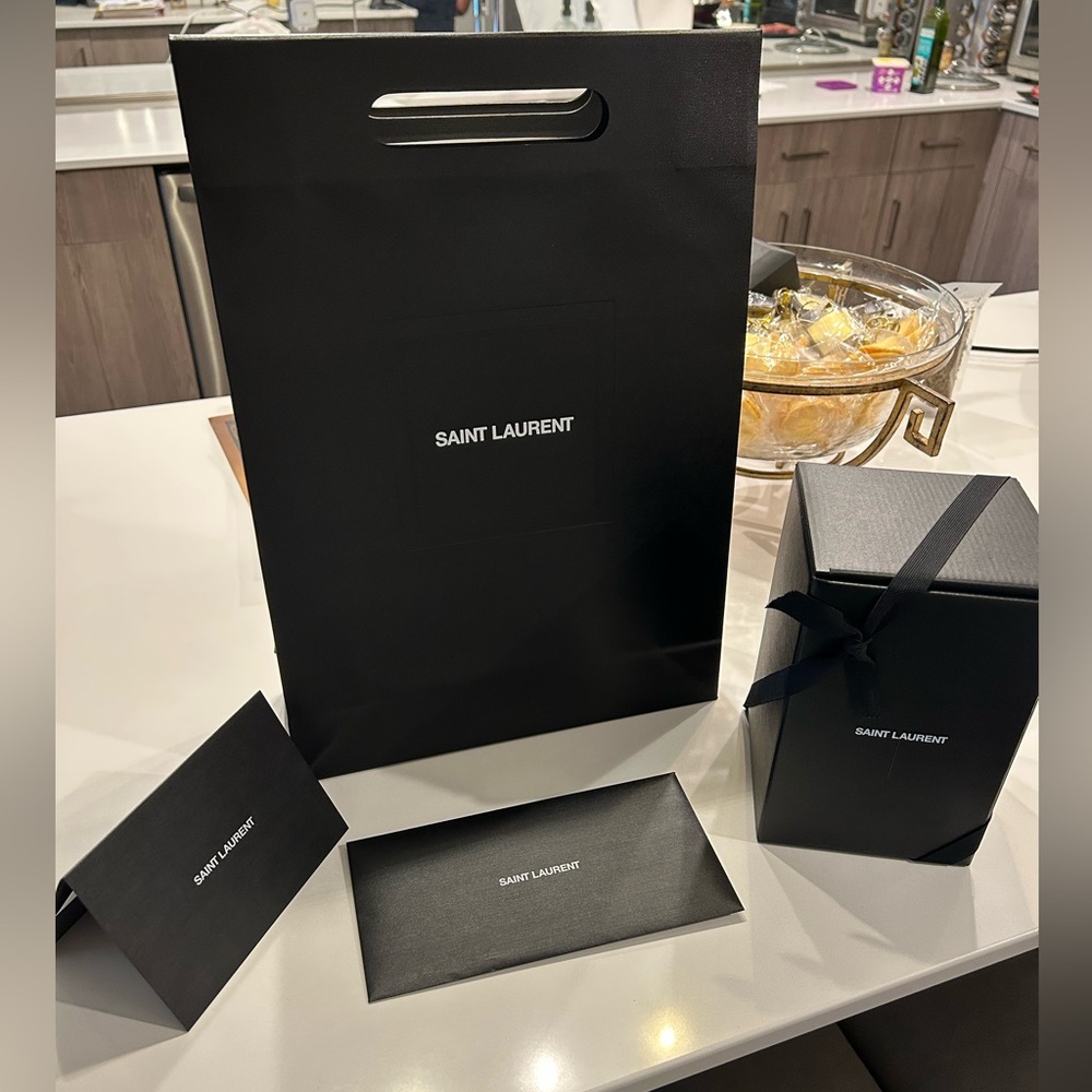 YSL Signature Bag, Box, Card, Envelope